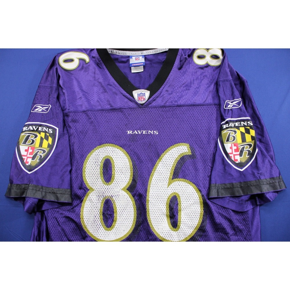 NFL Baltimore Ravens Todd Heap Jersey #86 Reebok Size‎ Large